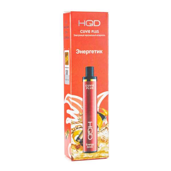 Одноразовая электронная сигарета HQD Cuvie Plus Energy Drink (Энергетик) 1200 затяжек в Петрозаводске