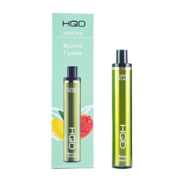 Одноразовая электронная сигарета HQD Cuvie Plus Mango Guava (Манго Гуава) 1200 затяжек в Петрозаводске