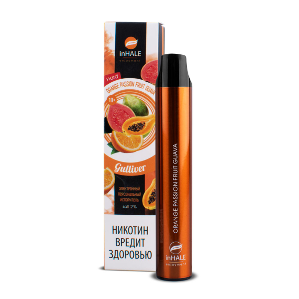 inHale Guliver Hard Orange Passion Fruit Guava (Апельсин Маракуйя Гуава) 1500 затяжек в Петрозаводске