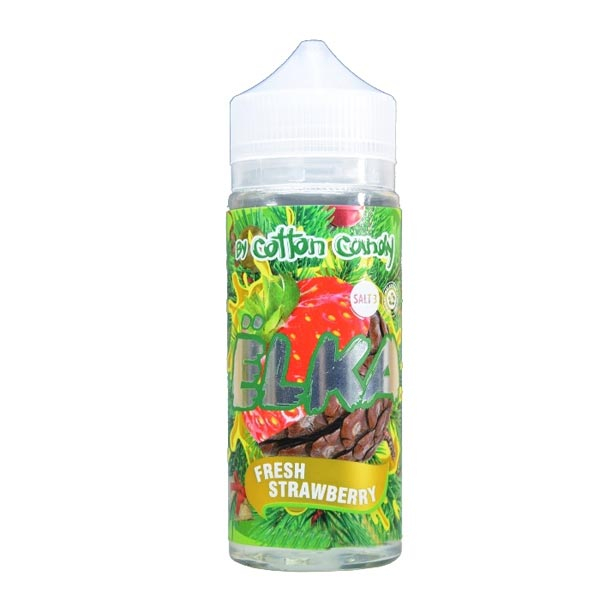 Жидкость Cotton Candy ЁLKA FRESH STRAWBERRY (Хвоя С Мятой И Клубникой) (120 мл, 0 мг/мл) в Петрозаводске