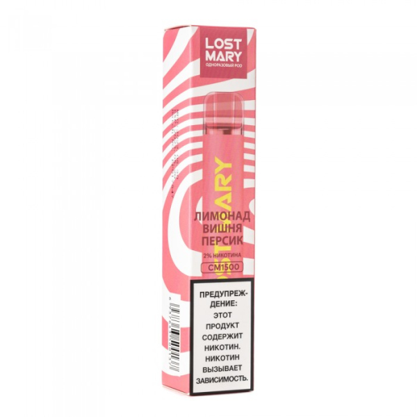 Lost Mary Cherry Peach Lemonade Лимонад вишня персик, 1500 тяг в Петрозаводске