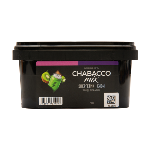 Бестабачная смесь Chabacco Mix Medium Energy Drink & Kiwi 200 грамм в Петрозаводске