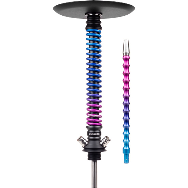Кальян Mamay Customs Coilover Big Anod Черный Мат Blue Space в Петрозаводске