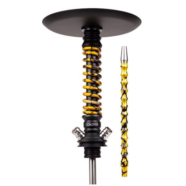 Кальян Mamay Customs Coilovers Mini Anod Черный Матовый Gold Splash в Петрозаводске
