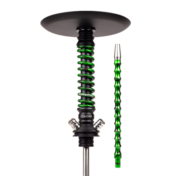 Кальян Mamay Customs Coilovers Mini Anod Черный Матовый Green Splash в Петрозаводске
