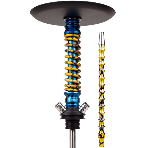 Кальян Mamay Customs Coilovers Mini Special Anod Blue Splash Gold в Петрозаводске