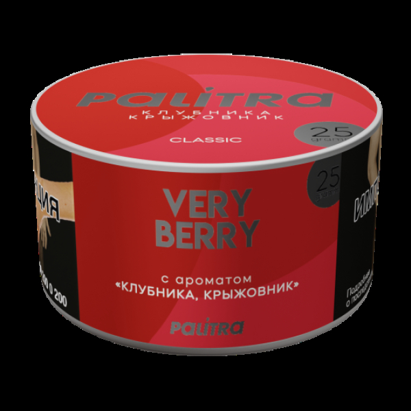 Табак Palitra Very Berry Клубника Крыжовник 25 грамм в Петрозаводске