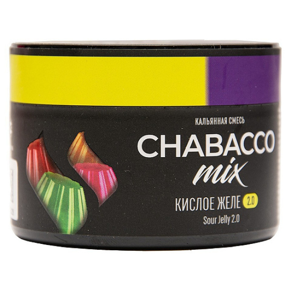 Бестабачная смесь Chabacco Mix Sour Jelly 2.0 Кислое Желе Medium 40 грамм в Петрозаводске