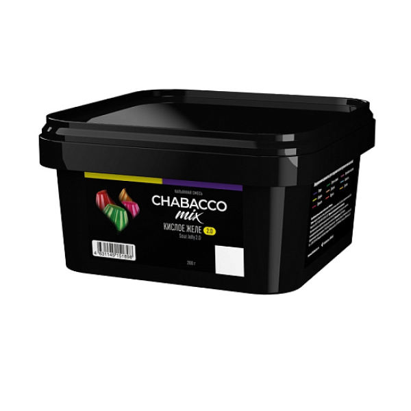 Бестабачная смесь Chabacco Mix Sour Jelly 2.0 Кислое Желе Medium 200 грамм в Петрозаводске
